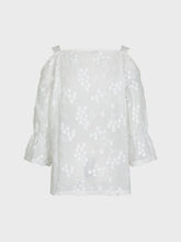 Blusa mussola ricamata - BIANCO | Sandro Ferrone