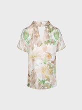 Blusa stmpata con collo torcion e goccia - UNICA | Sandro Ferrone