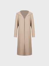 Spolverino con cappuccio e spacchi laterali - BEIGE | Sandro Ferrone