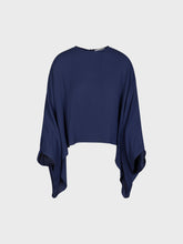 Cappa girocollo in viscosa - BLU NAVY | Sandro Ferrone