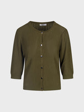 Cardigan corto traforato - MILITARE | Sandro Ferrone