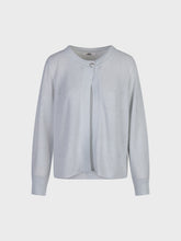 Cardigan in lurex con bottone al collo - BIANCO | Sandro Ferrone