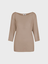 Maglia in lurex scollo barca - BEIGE | Sandro Ferrone