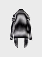 Cardigan mantella bicolore - NERO-GRIGIO | Sandro Ferrone