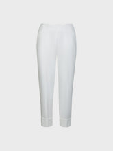 Pantalone tecnico con risvolto sul fondo - BIANCO | Sandro Ferrone