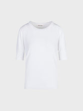 Maglia con scollo tondo e maniche al gomito - BIANCO | Sandro Ferrone