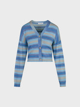 Cardigan con scollo v chiusura a 3 bottoni - BLU | Sandro Ferrone