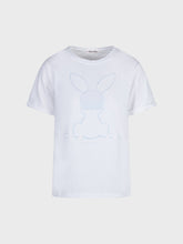 T-shirt con ricamo follow me - BIANCO-BIANCO | Sandro Ferrone