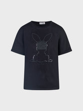 T-shirt con ricamo follow me - NERO-SILVER | Sandro Ferrone