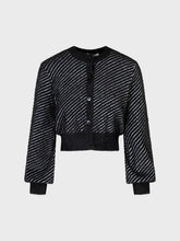 Cardigan jacquard nero - Maglieria | Sandro Ferrone