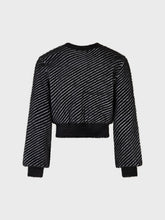 Cardigan jacquard nero - Maglieria | Sandro Ferrone