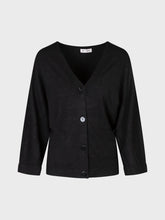 Cardigan ampio basic nero - Maglieria Lola | Sandro Ferrone