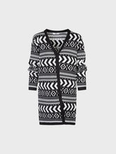 Cardigan ikat nero e bianco - Maglieria Lola | Sandro Ferrone