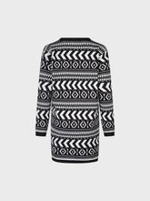 Cardigan ikat nero e bianco - Maglieria Lola | Sandro Ferrone