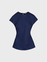 Blusa viscosa elegant blu navy in viscosa - BLU NAVY | Sandro Ferrone