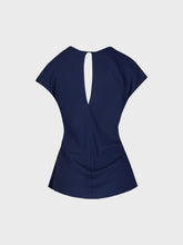 Blusa viscosa elegant blu navy in viscosa - BLU NAVY | Sandro Ferrone