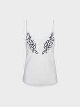 Top embroidery bicolor bianco - BIANCO | Sandro Ferrone