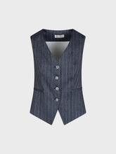 Gilet viscosa lino blu - BLU | Sandro Ferrone