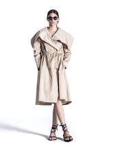 Trench poly cotton beige in cotone - Nuova Collezione | Sandro Ferrone