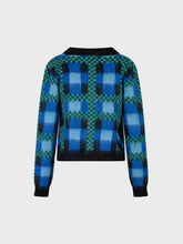 Cardigan con scollo a V  jacquard - UNICA | Sandro Ferrone