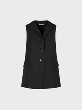 Gilet lungo show - NERO-NERO | Sandro Ferrone