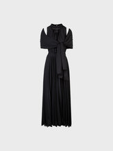 Abito con gonna plisse in georgette - Nuova Collezione | Sandro Ferrone