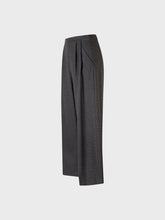 Pantalone con doppie pieghe davanti in poliviscosa a quadri - Nuova Collezione | Sandro Ferrone