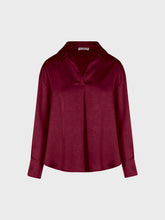 Blusa con scollo a polo - BORDEAUX | Sandro Ferrone