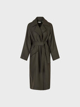 Cappotto vestaglia in panno misto lana - MILITARE | Sandro Ferrone