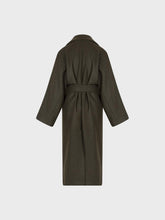 Cappotto vestaglia in panno misto lana - MILITARE | Sandro Ferrone