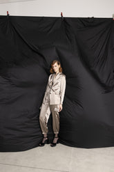 Giacca con due bottoni in raso doppio - Sample Sale Lola | Sandro Ferrone