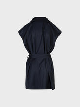 Gilet lungo in poliviscosa gessato - Gilet Lola | Sandro Ferrone
