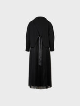 Abito combinato con tulle e crepe - NERO | Sandro Ferrone