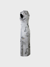 Abito con scollo tondo in doppio poly/raso stampato - Sample Sale Sandro Ferrone | Sandro Ferrone