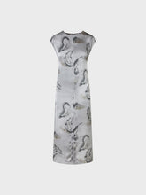 Abito con scollo tondo in doppio poly/raso stampato - Sample Sale Sandro Ferrone | Sandro Ferrone