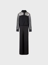 Tuta con blusa e trasparenze - NERO | Sandro Ferrone