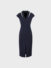 Abito tubino con asole in tessuto ottoman - Sample Sale Lola | Sandro Ferrone