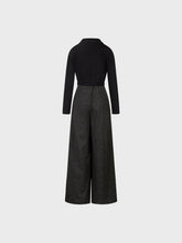 Tuta combinata con pantalone palazzo in poliviscosa galles - SAMPLE SALE | Sandro Ferrone