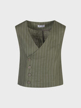Gilet gessato con allacciatura asimmetrica - Promo Flash | Sandro Ferrone | Sandro Ferrone