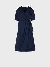 Abito bimaterico con gonna ampia e scollo incrocio - Nuovi Arrivi Lola | Sandro Ferrone