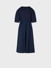 Abito bimaterico con gonna ampia e scollo incrocio - Nuovi Arrivi Lola | Sandro Ferrone