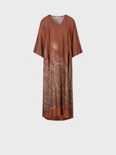 Abito lungo in raso di viscosa stampato - Nuovi Arrivi Lola | Sandro Ferrone