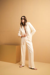 Blazer in tessuto trilobato stampato | Sandro Ferrone