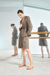 Giacca in lino viscosa melange | Sandro Ferrone