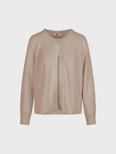 Cardigan tubetto beige in viscosa - BEIGE | Sandro Ferrone