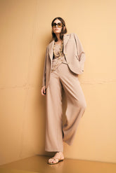 Blazer in cady diagonale gessato | Sandro Ferrone