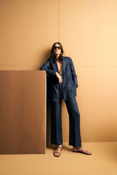 Giacca destrutturata in lyocell effetto denim | Sandro Ferrone