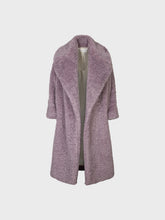 Cappotto over in ecopelliccia malva - MALVA | Sandro Ferrone